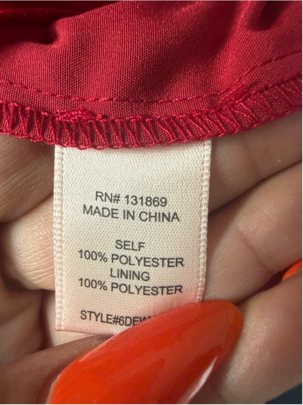 Thirty Thirty LA Chiffon Babydoll Dress Red Mini Medium Sexy Chic Shiny Red $69 - Picture 8 of 10